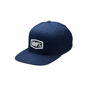 100-percent - Icon Snapback Cap Navy - 20044-00005