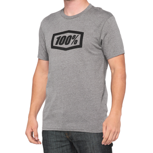 100-percent - Icon Ss Tee Heather Grey Md - 20000-00026