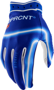 100-percent - Ridefit Gloves Electric Blue Md - 10046-10032