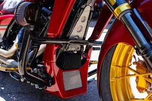 Baggernation - Mini Monkey Engine Guard Black `09-22 Flh/flt - M8MEG-09P-B
