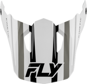 Fly Racing - Kinetic Sync Helmet Visor White/black/grey Xs/sm - 73-2001VS