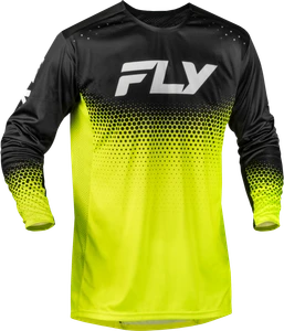 Fly Racing - Rayce Sonar Bicycle Jersey Hi-vis/black/white Lg - 380-054L