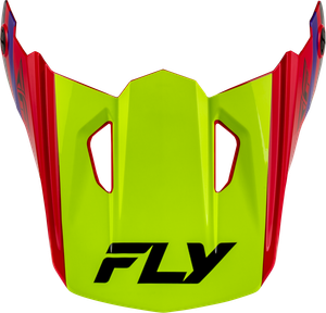 Fly Racing - Yth Kinetic Scrap Helmet Visor Red/hi-vis/purple/black Ys-yl - 73-2008VY