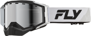 Fly Racing - Zone Elite Snow White W/silver Mirror/plzrd Smoke - 37-4117
