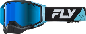 Fly Racing - Zone Elite Snw Blue/black W/ Sky Blue/polarized Smk Lens - 37-4113