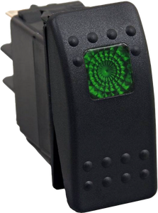 Open Trail - Lighted Rocker Switch Green - SM106-005G