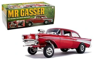 Acme 1:18 1957 Chevrolet Bel Air Gasser Rat Fink Mr. Gasser Red - Diecast