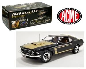 Acme 1:18 1969 Ford Mustang Boss 429 Prototype (black/gold) - Diecast