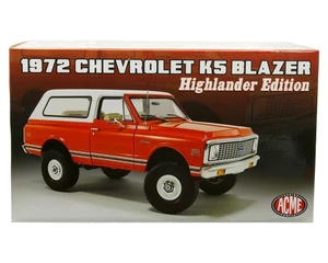 Acme 1:18 1972 Chevrolet K5 Blazer Highlander Edition - Red With White Top - Limited 1 Of 690 - Diecast