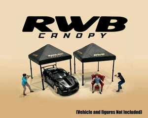 American Diorama 1:64 Canopy Rwb - Black - Mijo Exclusives - Diecast