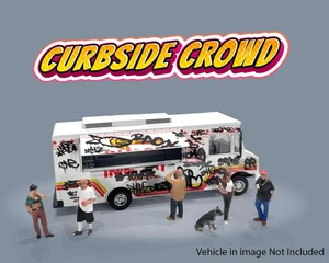 American Diorama 1:64 Figures Curbside Crowd Figures Set - Mijo Exclusive - Diecast