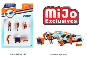 American Diorama 1:64 Mijo Exclusive Mechanic Ll Figures Set Limited 3,600 New 2020 - Diecast