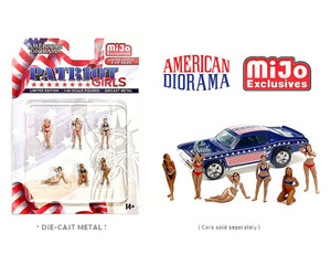 American Diorama 1:64 Patriot Girls Figure Set - Mijo Exclusives - Diecast