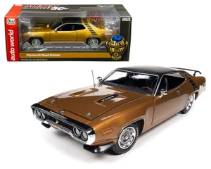 Auto World 1:18 American Muscle 1971 Plymouth Road Runner Hardtop (gold) - Diecast