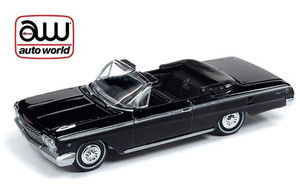 Auto World 1:64 1962 Chevrolet Impala Ss Convertible (black) - Diecast