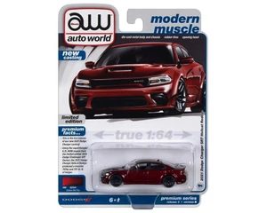 Auto World 1:64 2021 Dodge Charger Srt Hellcat Redeye - Red - Premium 2023 Release 3 Version B - Diecast