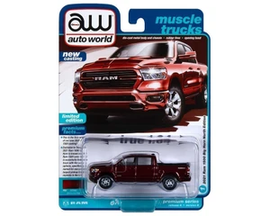 Auto World 1:64 2021 Ram 1500 Big Horn North Edition - Delmonico Red Pearl - Premium 2023 Release 4 Version B Limited Edition - Diecast