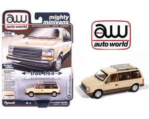 Auto World 1:64 2025 Premium Release 2 A - 1987 Plymouth Voyager Mini Van - Light Cream - Diecast