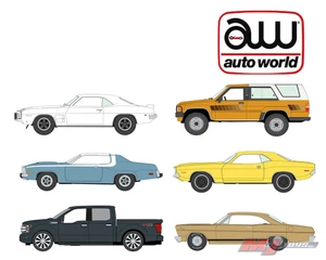 Auto World 1:64 2026 Premium Release 3 Assortment Version A - Diecast