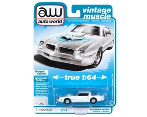Auto World 1:64 Premium 1976 Pontiac Firebird T/a 50th Annv. Cameo - Diecast