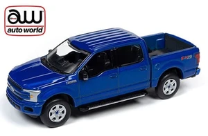 Auto World 1:64 Premium 2019 Release 4 Version A - 2018 Ford F-150 (lightning Blue) - Diecast
