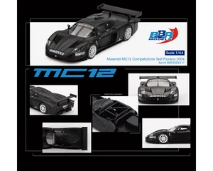 Bbr Models 1:64 Maserati Mc12 Competizione Test Fiorano 2004- Matte Black - Diecast