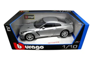 Bburago 1:18 2009 Nissan Gt-r (silver) - Diecast