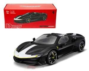 Bburago 1:18 Ferrari Sf90 Spider Assetto Fiorano Black - Signature Series - Diecast