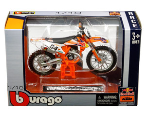 Bburago 1:18 Ktm 450 Sx-f Factory Edition 2018 Red Bull #84 - Diecast