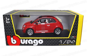 Bburago 1:24 W/b Fiat 500c Cabriolet - Diecast