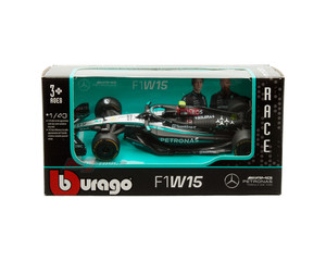 Bburago 1:43 Amg Petronas Formula 1 Team F1w15 #44 Lewis Hamilton 2024 - Race - Diecast