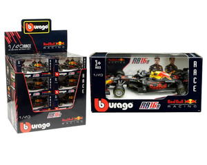Bburago 1:43 Rb16b #33 Max Verstappen In Window Box Table Top Display - Redbull Racing - Race - Diecast