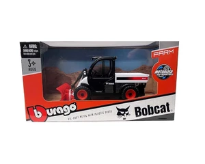 Bburago Bobcat Toolcat 5600 W/ Snow Plow - Farmland 10cm Moto - Diecast