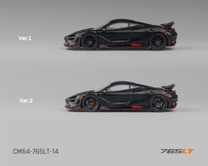 Cm Model 1:64 Mclaren 765lt - Matte Black -limited Edition - Diecast