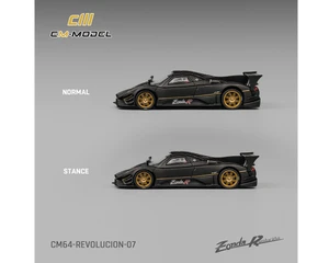 Cm Model 1:64 Pagani Zonda Revolucion Drycarbon- Black - Limited Edition - Diecast