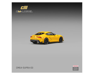 Cm Model 1:64 Toyota Gr Supra Nitro Yellow - Limited Edition - Diecast