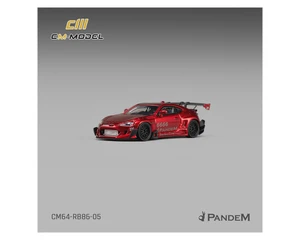 Cm Model 1:64 Toyota Gt86 Pandem Widebody V3.5 - Metallic Red- Limited Edition - Diecast