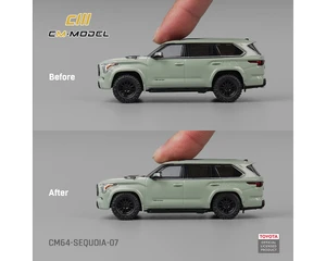 Cm Model 1:64 Toyota Sequoia Trd-pro - Lunar Rock - Diecast
