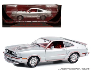 Greenlight 1:18 1978 Ford Mustang Ii King Cobra - Silver - Limited Edition - Diecast