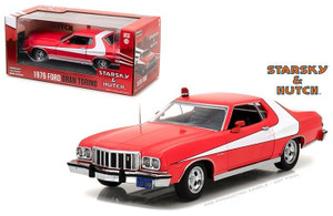 Greenlight 1:24 Window Box - Starkey & Hutch (1975-79) - 1976 Ford Gran Torino Red - Diecast