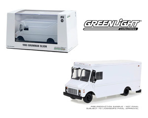 Greenlight 1:43 1993 Grumman Olson - White - Diecast
