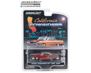 Greenlight 1:64 California Lowriders Series 3 -1955 Chevrolet Bel Air - Ruby Red And Matte Bronze Solid Pack - Diecast
