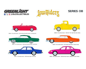 Greenlight 1:64 California Lowriders Series 8 Assortment - California Lowriders - Diecast