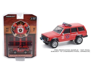 Greenlight 1:64 Fire & Rescue Series 1 - 1990 Jeep Cherokee - Reno, Nevada Fire Department - Diecast