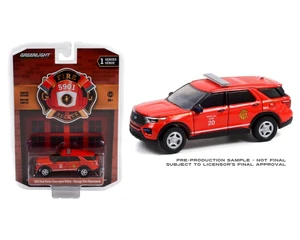 Greenlight 1:64 Fire & Rescue Series 1 - 2020 Ford Police Interceptor Utility - Chicago, Illinois Fire Department Battalion Chief - Diecast