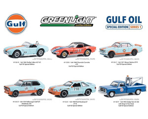 Greenlight 1:64 Gulf Oil Special Edition Series 1 Assortment - Diecast