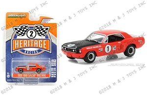 Greenlight 1:64 Heritage Racing Series 2 - 1968 Jerry Titus Shelby Gt-350 (red With Black Hood) - Diecast