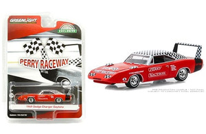 Greenlight 1:64 Hobby Exclusive - 1969 Dodge Charger Daytona - Perry Raceway Pace Car (red/checkered) - Diecast