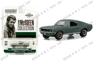 Greenlight 1:64 Hollywood Hobby Exclusive - Steve Mcqueen Collection - Unrestored 1968 Ford Mustang Gt Fastback - Diecast