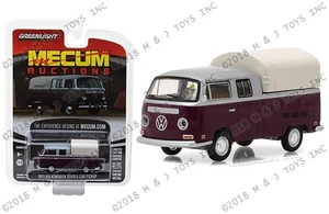 Greenlight 1:64 Mecum Auctions Series 2 - 1971 Volkswagen Type 2 Double Cab Pickup (burgundy) - Diecast